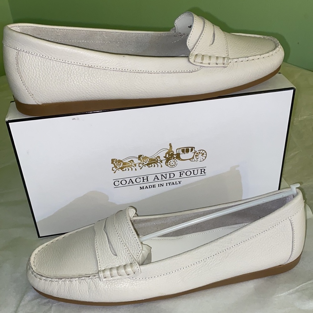 COACH AND FOUR NERYS PANNA TUMBLED CALF LOAFERS, Final Markdown - Picture 5 of 9
